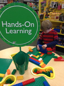 This Lego station at Barnes and Noble is the perfect place to hang out on a rainy day in NJ!