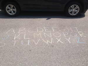 Chalk alphabet