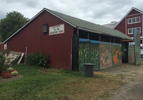 The Adventure Barn at Terhune Orchard is fun exhibit that teaches kids what happens in on a farm year-round!