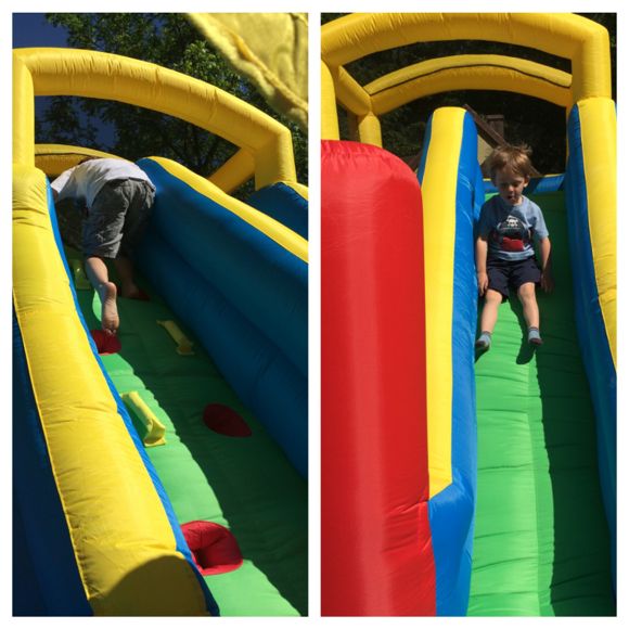 Each time your child makes his way up the climber and flies down the slide, he is building self-confidence!
