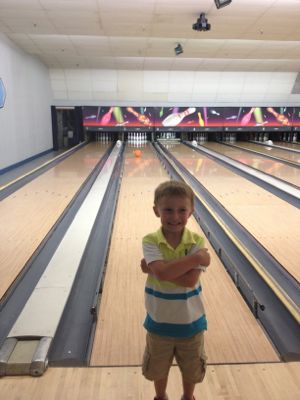 Bowling builds motor skills, but it also helps to build confidence!