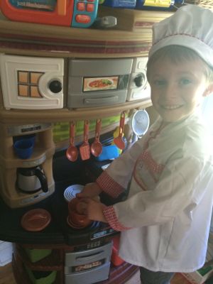The Chef costume is perfect for playing in your pretend kitchen!