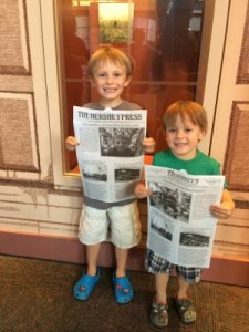These newspapers are wonderful ways to remember our experience at The Hershey Story Museum!