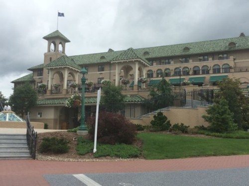 The Hotel Hershey is spectacular from the moment you arrive. (This is a picture taken last summer and is one of my favorites!)