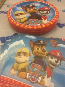 Paw Patrol Plates and Napkins