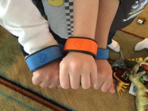 The kids loved wearing magic bands during the party!