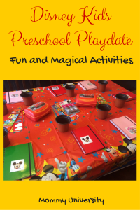 Disney Kids Preschool Playdate Activities