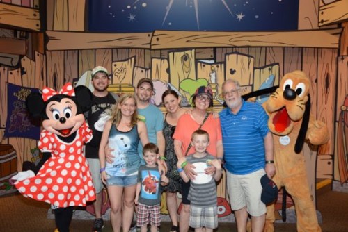 At the Disney Credit Card photo station at Epcot, you get to meet your favorite classic Disney characters!