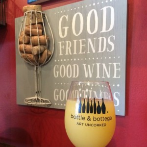 Bottle and Bottega Good Friends Sign