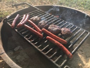 Cooking on the Grill at Hersheypark Camping Resort
