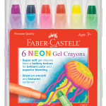 Faber Castell 6ct Neon Gel Crayons