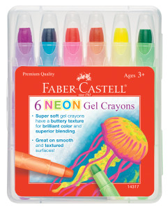 6ct Neon Gel Crayons