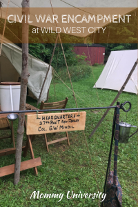 Civil War Encampment at Wild West City