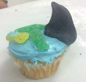 Shark Cupcake