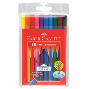Faber Castell Grip Color Markers 10ct