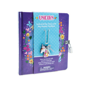 Peaceable Kingdom Unicorn Charm Diary